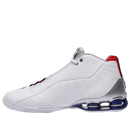 Кроссовки Shox BB4 QS Nike, белый cd9335-100 | white/silver/purple/red