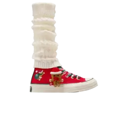 Кроссовки Converse Chuck 70 High X-Mas Gingerbread & Knit Sock - Red, красный a12454c | x-mas gingerbread & knit sock - red