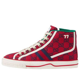 Кроссовки Gucci Tennis 1977 High Top Sneakers 'Red', красный 661389-2uzl0-6497 | red/white/green
