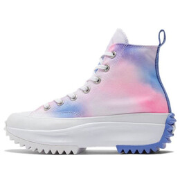 Кроссовки run star hike high 'cloud wash - storm pink' Converse, синий 572571c | blue/pink