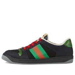 Кроссовки screener suede 'black green' Gucci, черный 576223-9pyq0-1098 | black