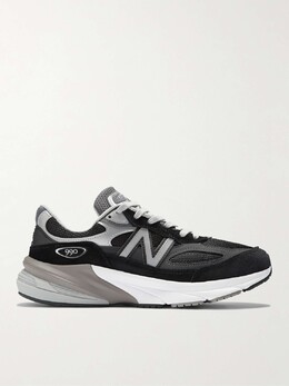 СДЕЛАНО в США Кроссовки 990 V6 из замши и сетки с кожаной отделкой New Balance, черный 28941591746906985 | black