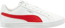 Кроссовки Puma Smash Vulc V3 Lo White High Risk Red, белый 380752 04 | white