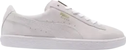 Кроссовки Puma Suede Classic Metal Badge White Team Gold, кремовый 370081 02 | cream