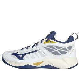 Кроссовки white dimension 'white blue ribbon' Mizuno, белый v1ga224043 | white/blue ribbon/mp gold
