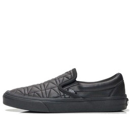 Кроссовки classic slip-on karl lagerfeld quilt black Vans, черный va38f7oei | black
