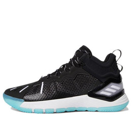 Кроссовки d rose son of chi 'godspeed - black pulse aqua' Adidas, черный gx2928 | black/white