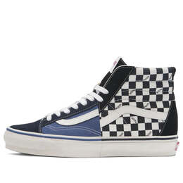 Кроссовки premium clash the wall 'checkerboard black blue' Vans, черный vn000cnkbkc | black/white/blue