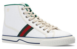Кроссовки tennis 1977 high 'white mini gg' Gucci, белый 625807-99wm0-9074 | white/green/red