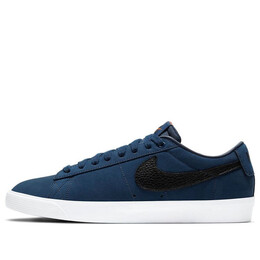 Кроссовки zoom blazer low pro gt iso sb 'orange label - midnight navy' Nike, синий cw7462-400 | blue/black/white