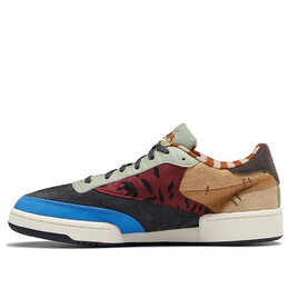 Кроссовки kung fu panda x club c 85 'patchwork' Reebok, черный gz8634 | black/red/blue/yellow/white/gray