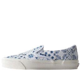Кроссовки kith x og classic slip-on lx 'azulejo tile' Vans, синий vn0a32qnwht | blue/white