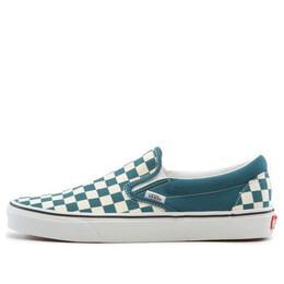 Кроссовки slip-on blue white grid 'blue white' Vans, синий vn0a33tb9ex | blue/white