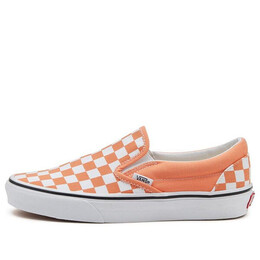 Кроссовки slip-on checkerboard slip-on sneakers orange/white Vans, оранжевый vn0a33tb9hl | orange/white