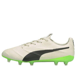 Кроссовки king platinum 21 vegan fg ag 'ivory glow green glare' Puma, бежевый 106675-01 | cream/green/black