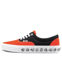 Кроссовки era skeleton printing retro casual canvas shoes black orange colorblock 'black orange' Vans, черный vn0a38frt5m | black/orange
