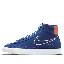 Кроссовки blazer mid '77 'first use - deep royal blue' Nike, синий dc3433-400 | deep royal blue/white/orange