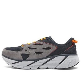 Кроссовки clifton l suede 'black lunar rock' Hoka One One, черный 1122571-blrk | black/lunar rock