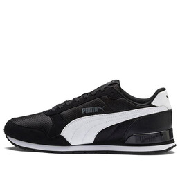 Кроссовки st runner v2 black/white low sneakers Puma, черный 366811-05 | black/white