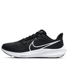 Кроссовки air zoom pegasus 39 extra wide 'black dark smoke grey' Nike, черный dm0174-001 | black/white