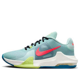 Кроссовки air max impact 4 'jade ice industrial blue' Nike, мультиколор dm1124-301 | jade ice/industrial blue/light lemon twist/bright crimson