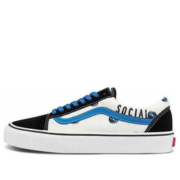 Кроссовки cali thornhill dewitt x vault old skool lx 'black social disaster' Vans, белый vn0a4bvf61e | white/blue/black
