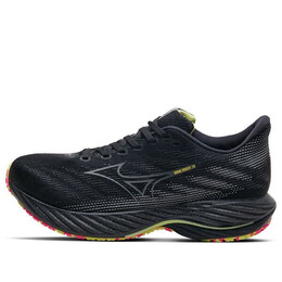 Кроссовки wave rider 28 'black sunny lime' Mizuno, черный j1gc246301 | black/silver/sunny lime