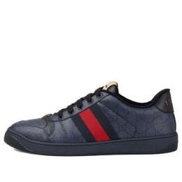 Кроссовки screener sneaker gg supreme canvas 'blue dark blue' Gucci, синий 763525-facmi-8443 | blue/dark blue