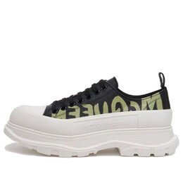 Кроссовки tread slick graffiti sneakers 'black white' Alexander McQueen, черный 777961wiat61680 | black / white