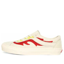 Кроссовки bold ni 'flamethrower - white' Vans, бежевый vn0a4uvr1bw | creamyellow/red