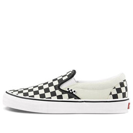 Кроссовки skate slip-on 'checkerboard - black white' Vans, черный vn0a5fcaauh | blackwhite