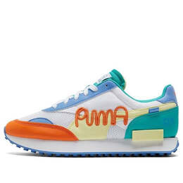 Кроссовки mr. doodle x future rider ' wordmark embroidery' Puma, белый 375790-01 | white/green/blue/