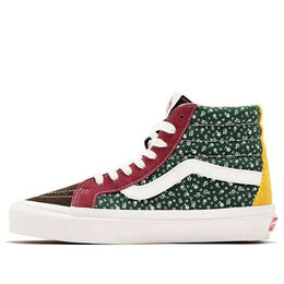 Кроссовки style 38 cozy skateboarding shoes green red Vans, зеленый vn0a5krt448 | green/red/brown/yellow/white