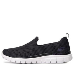 Кроссовки go walk burst slip on 'black white' Skechers, черный 8790140-blk | black/white