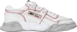 Кроссовки Maison Mihara Yasuhiro Parker OG Sole Leather Low 'White Red', белый a11fw709 wht | white
