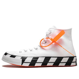 Кроссовки off-white x chuck 70 'white' Converse, черный 163862c | white-black