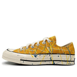 Кроссовки chuck 70 low 'paint splatter - sunflower gold' Converse, желтый 170804c | yellow