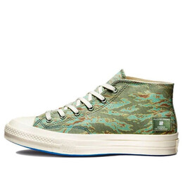 Кроссовки undefeated x half chuck 70 mid 'tiger camo print' Converse, зеленый 172397c | green