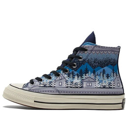 Кроссовки chuck 70 high 'holiday sweater - midnight navy' Converse, синий 172135c | blue/gray/white