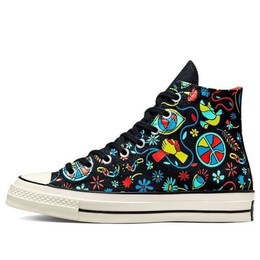 Кроссовки chuck 70 high 'peace & unity' Converse, черный 172259c | black/blue/multi-color