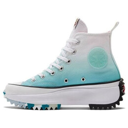 Кроссовки run star hike high 'chinese new year - washed teal' Converse, синий 173124c | blue/white