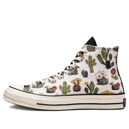 Кроссовки chuck 70 high 'succulents' Converse, белый a00653c | white/green