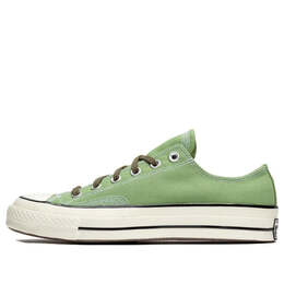 Кроссовки chuck 70 low 'jungle cloth alligator green' Converse, зеленый a03438c | alligator friend green/utility/white