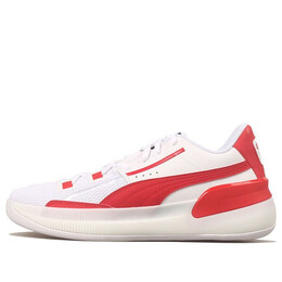 Кроссовки clyde hardwood team 'high risk red' Puma, белый 194454-04 | whitered