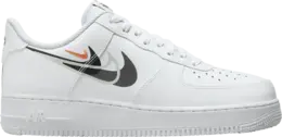 Nike Кроссовки Air Force 1 '07 'Multi Swoosh - White Black', белый fn7807 100 | white