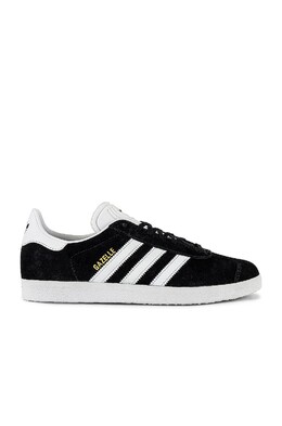 Кроссовки Gazelle Foundation Adidas, цвет Black & White & Gold Metallic adio-mz108 | black & white & gold metallic