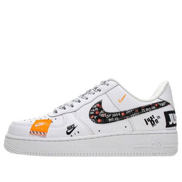 Кроссовки air force 1 low '07 prm 'just do it' Nike, белый ar7719-100 | white/black/orange