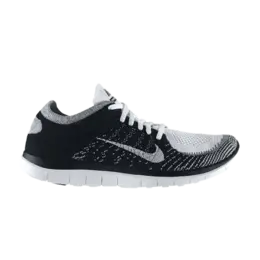 Кроссовки Nike Free 4.0 Flyknit 'White Black', белый 631053 100 | white
