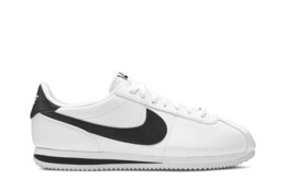 Кроссовки Nike Cortez Basic Leather 'White Black', белый 819719 100 | white