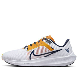 Кроссовки air zoom pegasus 40 'west virginia' Nike, белый dz6005-100 | white/university gold/college navy